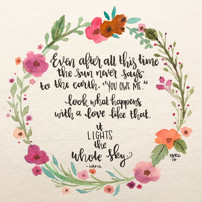 Watercolor Quote