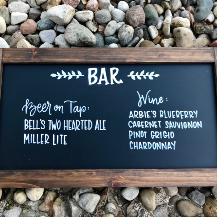 Bar Menu Sign