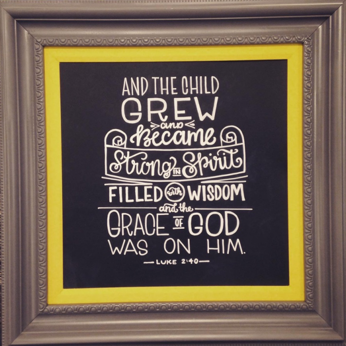 Framed Bible Verse