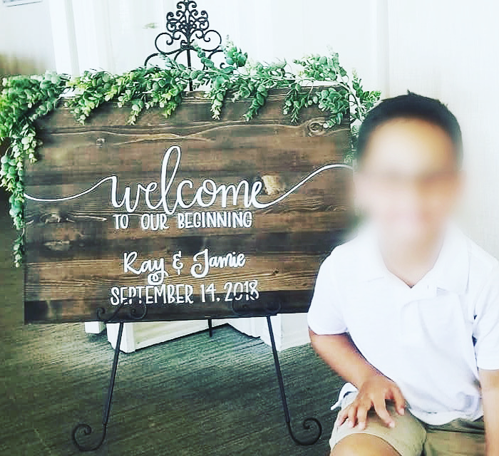 Wedding Entry Sign