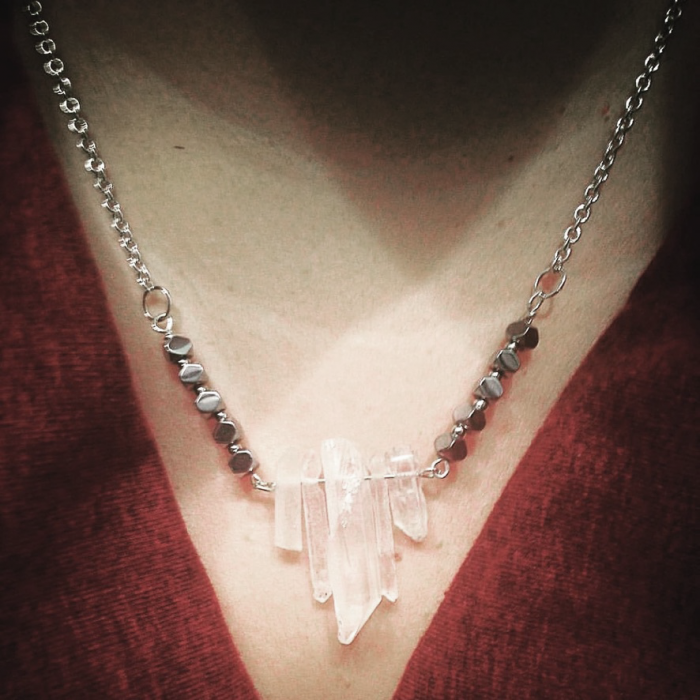 Crystal Bar Necklace